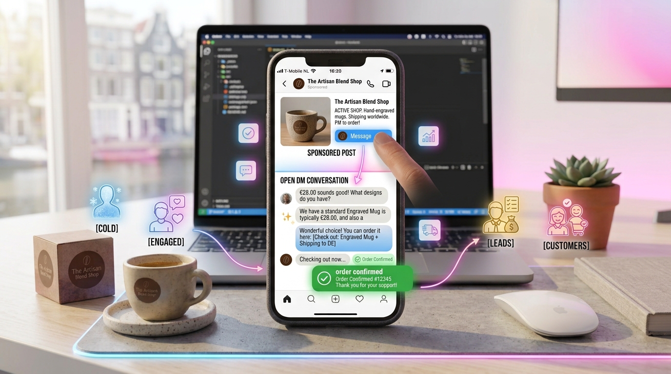 Instagram Ads for DMs: The Complete Guide (Click-to-DM, Retargeting & Autopilot) · Instagram automation guide