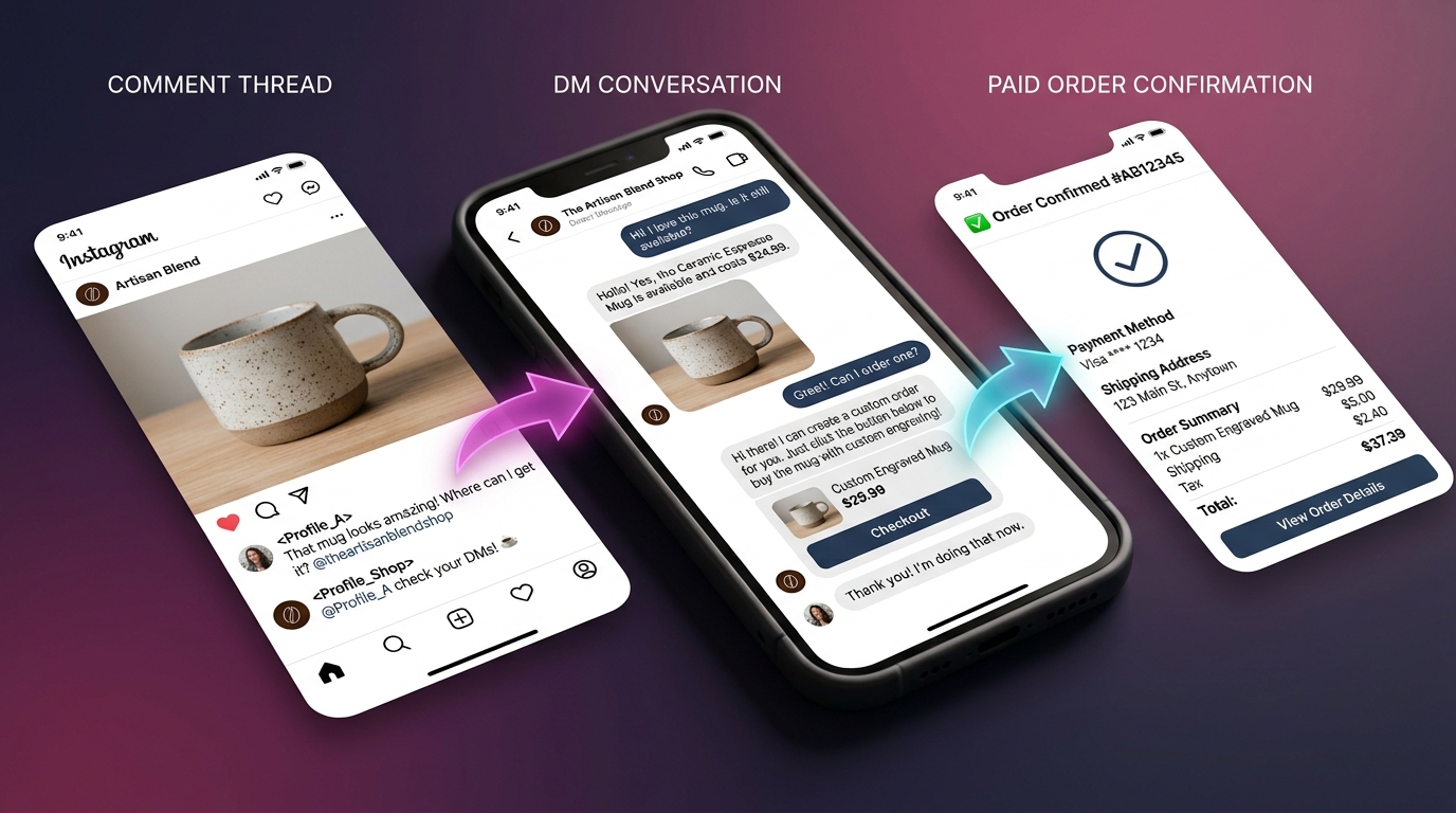 Instagram Sales Funnel: Turn Comments Into Paying Customers — E-commerce · Instagram automation guide